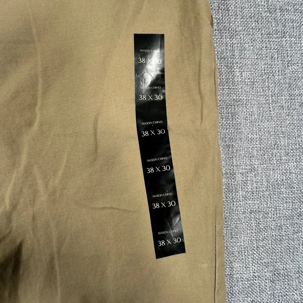 Banana Republic Mason Stretch Chinos Mens 38x30 (Fits as 37x29) Khaki Pants NEW